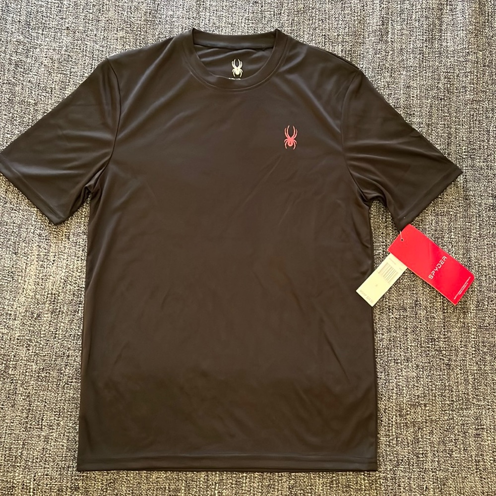 Spyder black active tee.  Size small